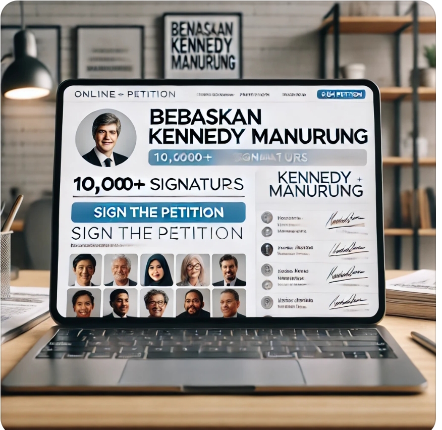 Ribuan Masyarakat Tanda Tangani Petisi Online: Minta Kennedy Manurung Dibebaskan