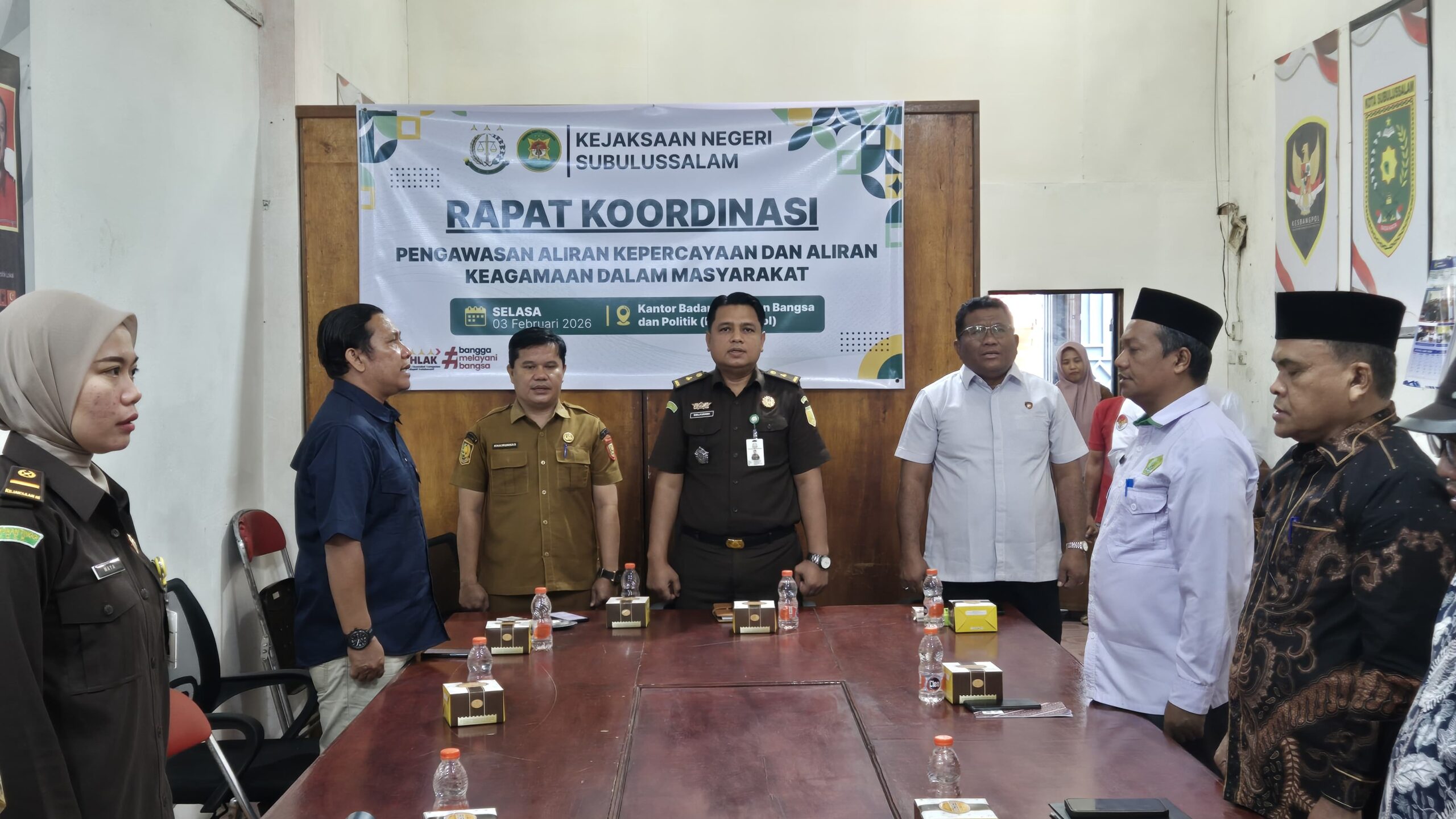 Perkuat Pengawasan Aliran Kepercayaan dan Keagamaan, Kajari Subulussalam Gelar Rakor PAKEM