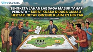 SENGKETA LAHAN LAE SAGA MASUK TAHAP PERDATA – SURAT KUASA DIDUGA CUMA 2 HEKTAR, NETAP GINTING KLAIM 171 HEKTAR