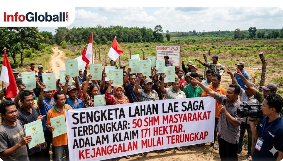 SENGKETA LAHAN LAE SAGA TERBONGKAR: 50 SHM MASYARAKAT ADA DALAM KLAIM 171 HEKTAR, KEJANGGALAN MULAI TERUNGKAP