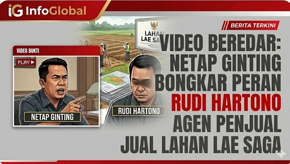 VIDEO BEREDAR: NETAP GINTING BONGKAR PERAN RUDI HARTONO SEBAGAI AGEN PENJUAL LAHAN LAE SAGA